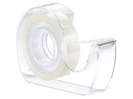 tesa Film Ruban adhésif double face,12 mm x 7,5 m + dévidoir