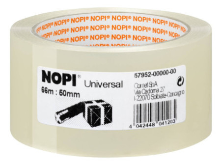 NOPI Ruban adhésif universel pour emballage, 50 mm x 66 m