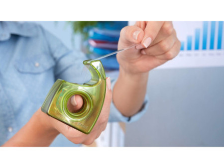 tesa ecoLogo Easy Cut Dévidoir à main, non équipé, vert