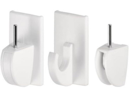 tesa Powerstrips Fixation adhésive pour rideaux Vario, blanc