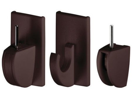 tesa Powerstrips Fixation adhésive pour rideaux Vario,marron