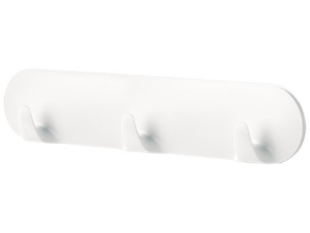 tesa Powerstrips Bande adhésive à 3 crochets, blanc