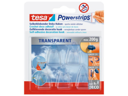 tesa powerstrips CROCHET DECO adhésif, pour max. 0,2 kg