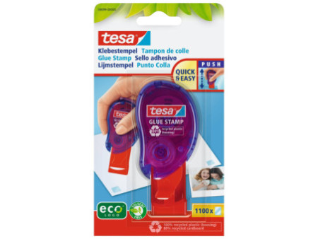 tesa ecoLogo Tampon de colle, 1.100 pastilles adhésives