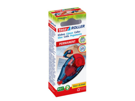 tesa ecoLogo Roller de colle rechargeable PERMANENT GLUE