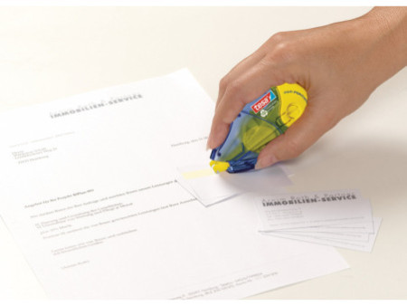 tesa ecoLogo Roller de colle rechargeable nonPERMANENT GLUE
