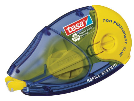 tesa ecoLogo Roller de colle rechargeable nonPERMANENT GLUE