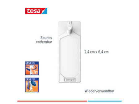 tesa Powerstrips Clou adhésif pour papier peint et plâtre