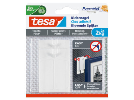 tesa Powerstrips Clou adhésif pour papier peint et plâtre
