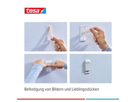 tesa Powerstrips Clou adhésif pour papier peint et plâtre