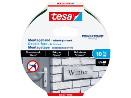 tesa Powerbond Adhésif double face de montage pour brique