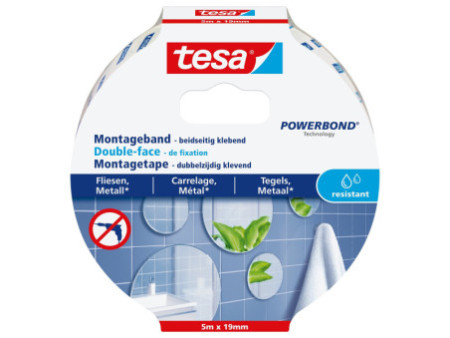tesa Adhésif double face de montage Powerbond pour carrelage