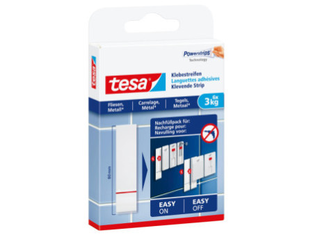 tesa Powerstrips Languettes adhésives pr carrelage et métal