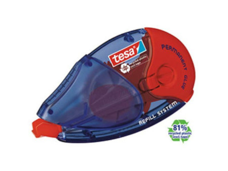 tesa ecoLogo Roller de colle rechargeable PERMANENT GLUE, 2