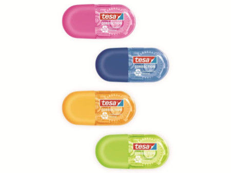tesa ecoLogo Mini roller de correction jetable, 5 mm x 6 m