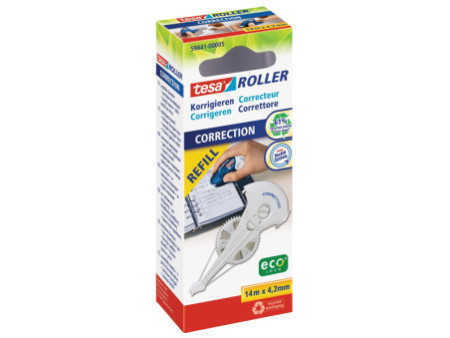 tesa ecoLogo Cassette de recharge pour roller de correction