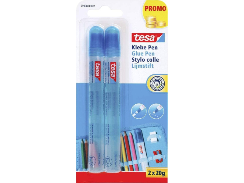 tesa Stylo de colle 'Glue Pen', sans solvant, 2 x 20 g