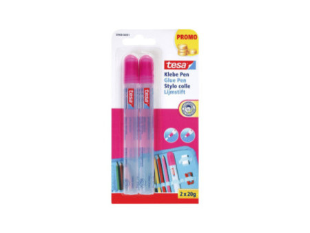 tesa Stylo de colle 'Glue Pen', sans solvant, 2 x 20 g