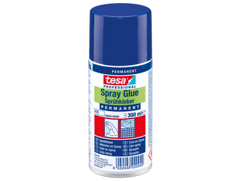 tesa Colle en spray PERMAMENT, 300 ml, couleur: beige