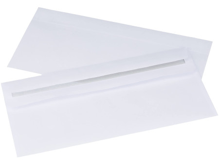 herlitz Enveloppe format long, sans fenêtre, blanc