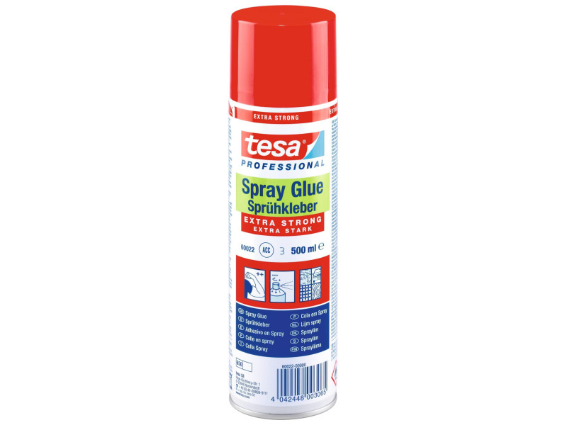 tesa Colle en spray EXTRA STRONG, 500 ml, couleur: blanc