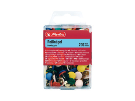 herlitz Punaises, diamètre: 9,5 mm, assorti