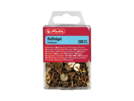 herlitz Punaises, en laiton, diamètre: 9,0 mm