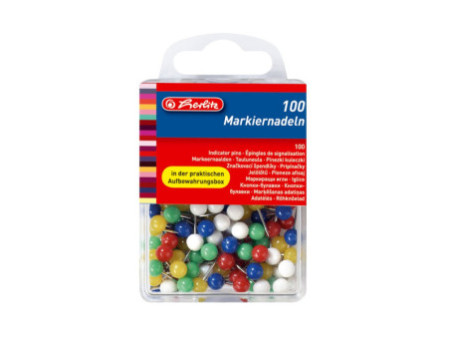 herlitz Epingles de signalisation, assorti