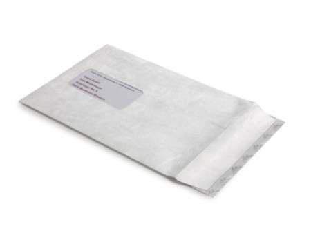 Tyvek Pochettes d'expédition C5, avec fenêtre, 55 g/m2,blanc