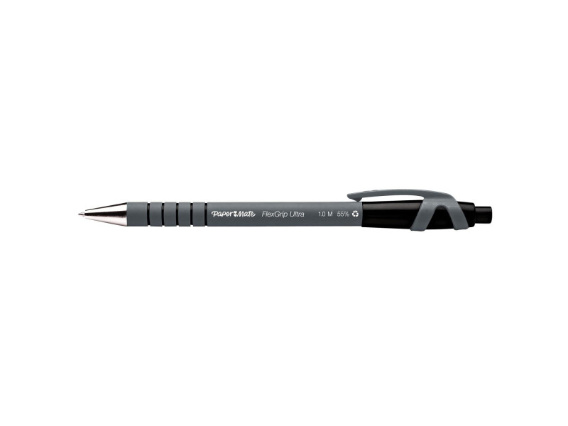 Paper:Mate Stylo à bille rétractable FlexGrip Ultra, noir