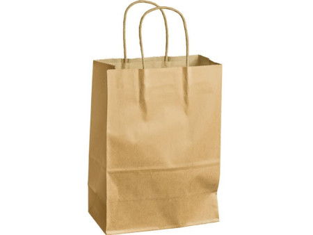MAILmedia Sac en papier avec cordelette, 3,5 litres, marron