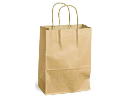 MAILmedia Sac en papier avec cordelette, 8,7 litres, marron