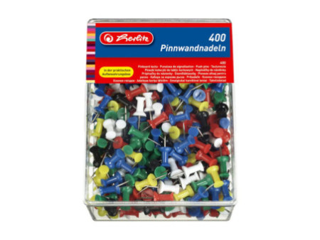 herlitz Epingles de signalisation, assorti, contenu: 400 pcs