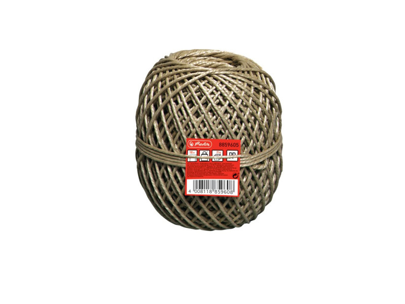 herlitz Ficelle d'emballage, en PP, marron, 100 m