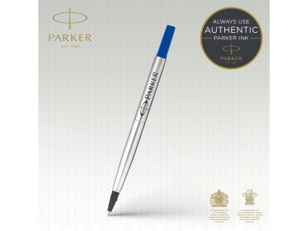 PARKER Recharge QUINK pour rollerball, tracé: F, bleu