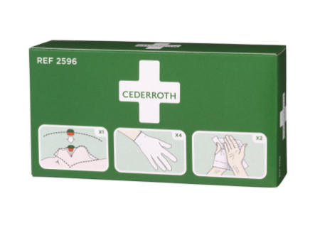 CEDERROTH Kit de protection premiers secours, 3 pièces