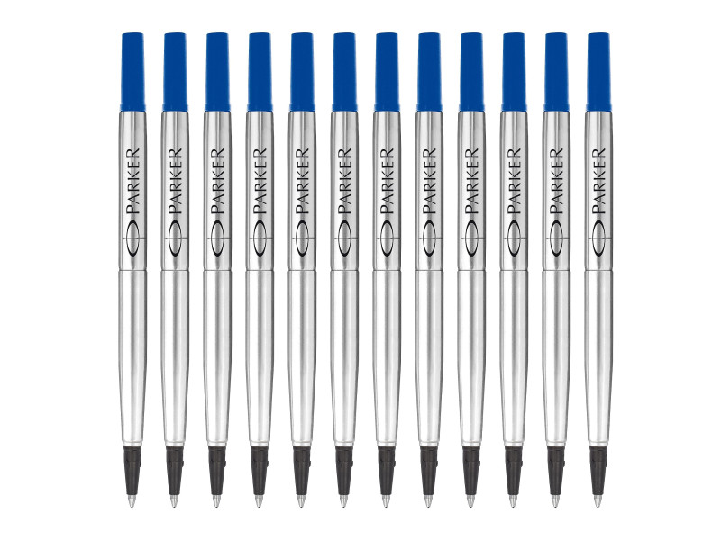 PARKER Recharge QUINK pour rollerball, tracé: M, bleu