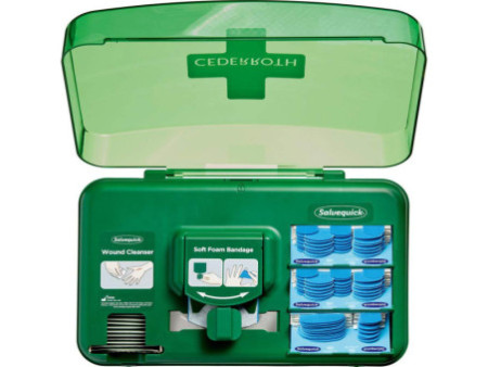 CEDERROTH Kit de premiers secours Wound Care Dispenser Blue