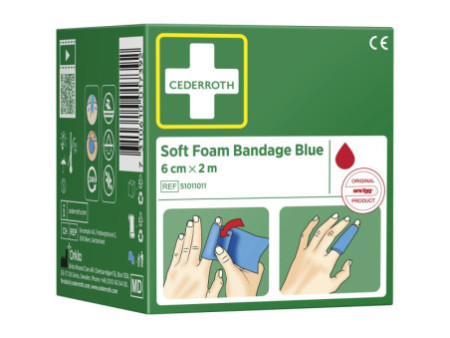 CEDERROTH Pansement 'Soft Foam Bandage', bleu