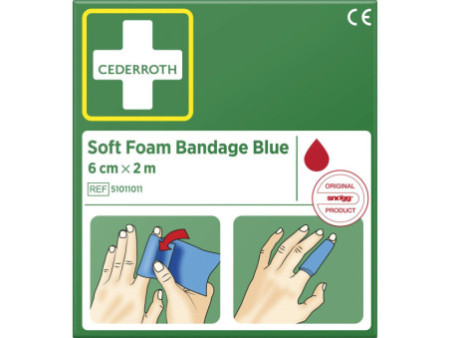 CEDERROTH Pansement 'Soft Foam Bandage', bleu