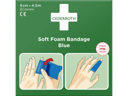 CEDERROTH Pansement 'Soft Foam Bandage', bleu