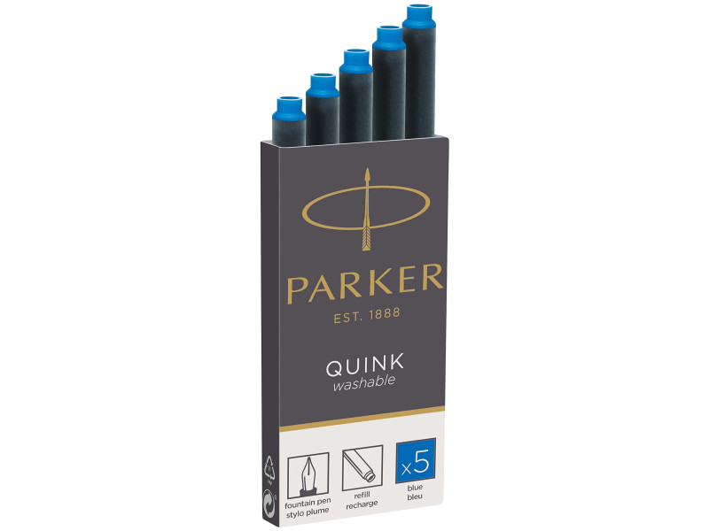 PARKER Cartouches d'encre longues QUINK, bleu royal