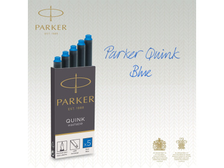 PARKER Cartouches d'encre longues QUINK, bleu royal