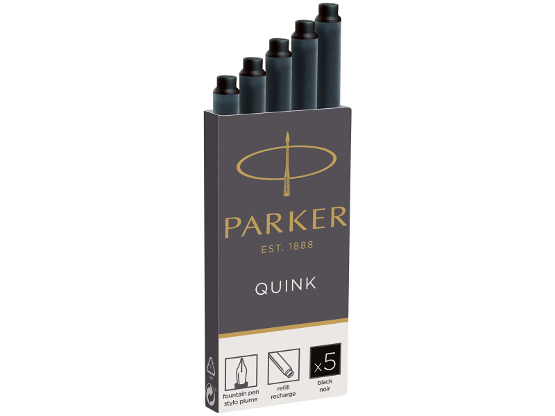 PARKER Cartouches d'encre longues QUINK, noir
