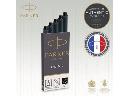 PARKER Cartouches d'encre longues QUINK, noir