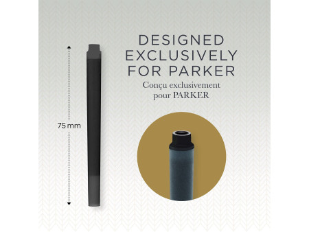 PARKER Cartouches d'encre longues QUINK, noir
