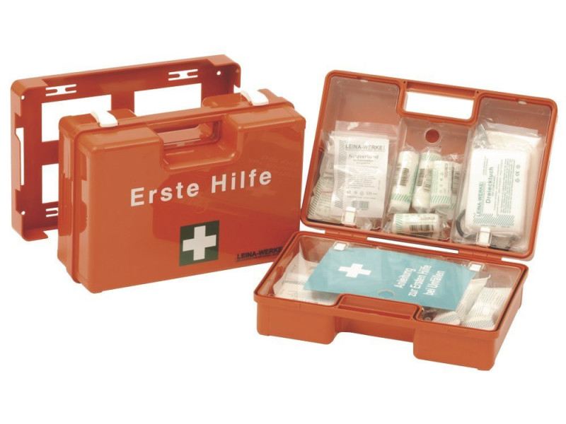 LEINA Mallette de premiers secours MAXI, contenu DIN 13169,