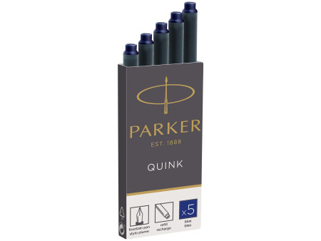 PARKER Cartouches d'encre longues QUINK, bleu