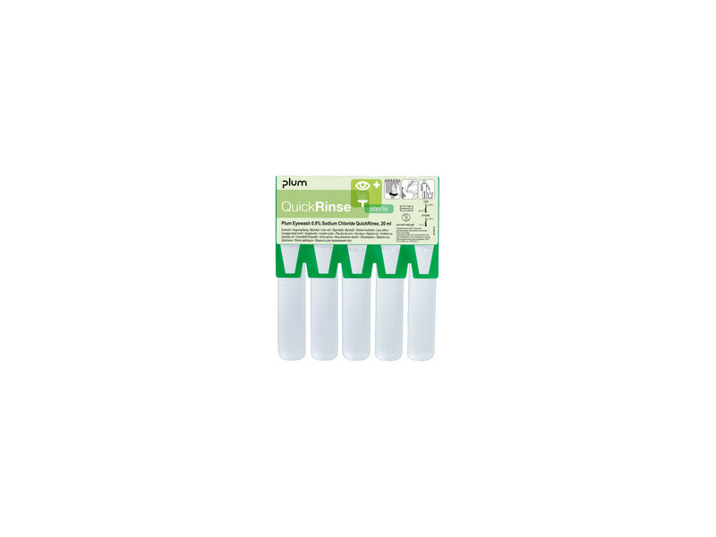 LEINA Ampoule de rinçage oculaire QuickRinse, 5 x 20 ml