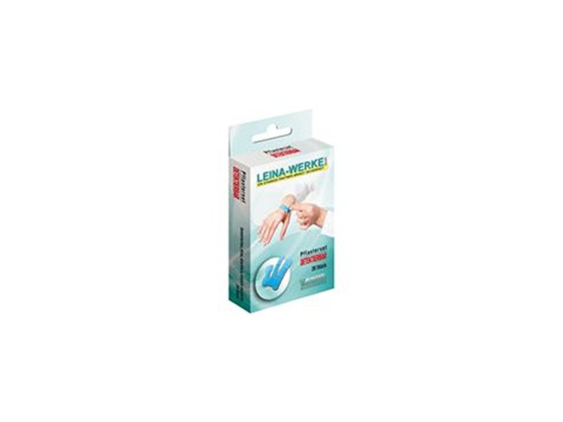 LEINA Kit de sparadraps 'Détectable', 20 pièces, bleu